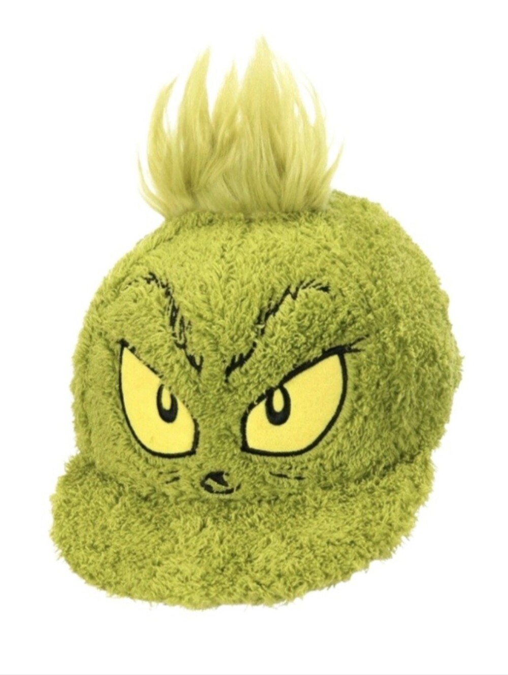 Dr. Seuss Grinch Fuzzy Cap in Green For Kids. Adjustable Strap NWT!